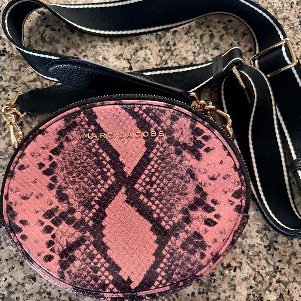 Marc Jacobs Pink and Black Crossbody Bag